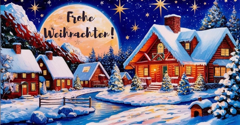 Frohe Weihnachten und ein gesundes, glückliches neues Jahr!